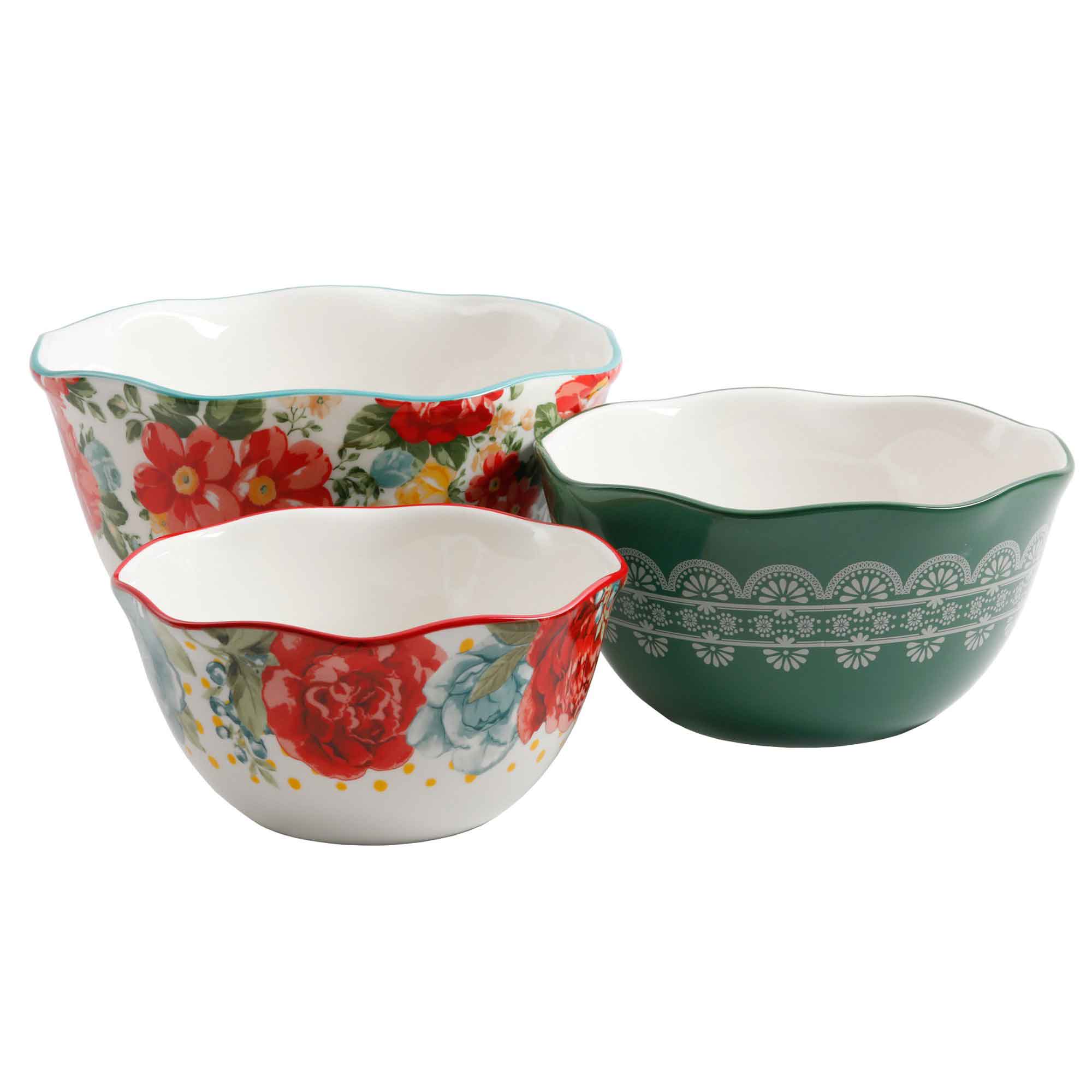 The Pioneer Woman Vintage Floral 5-Piece Pasta Bowl Set