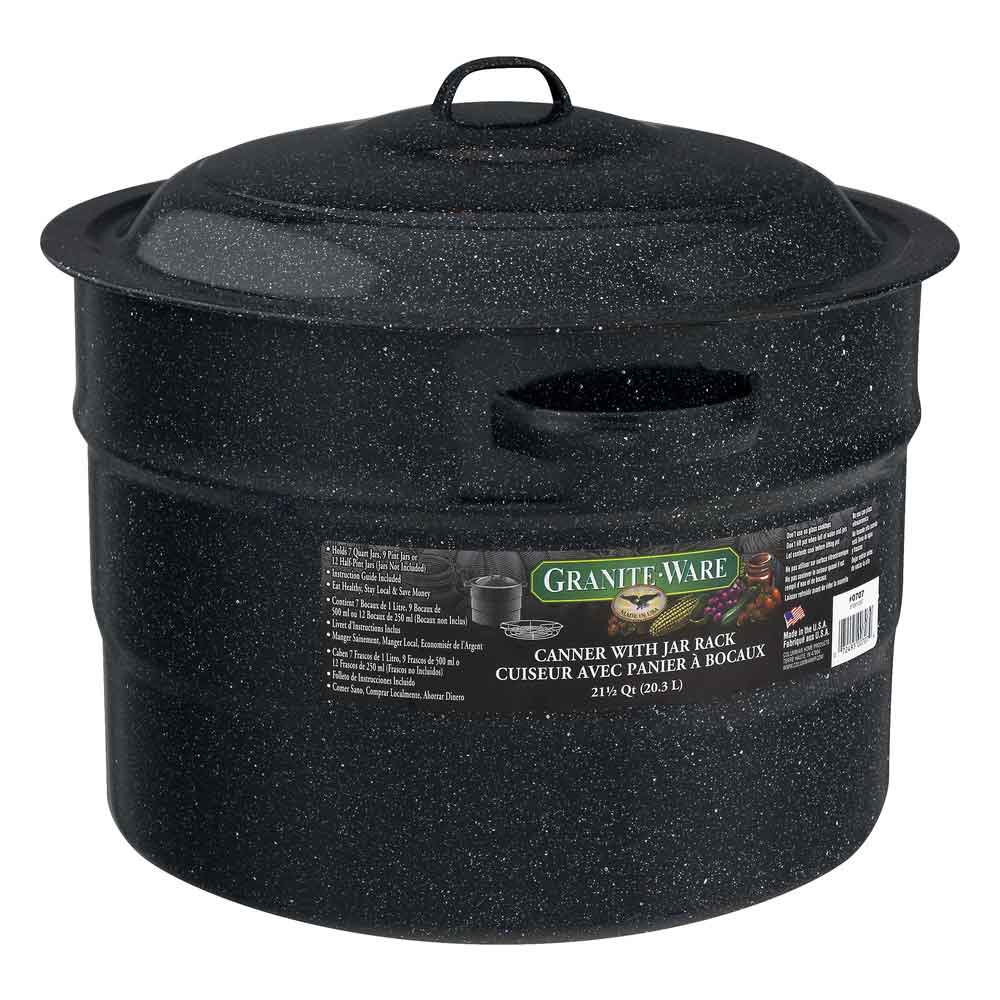 Granite Ware 21.5-Quart Canner with Jar Rack