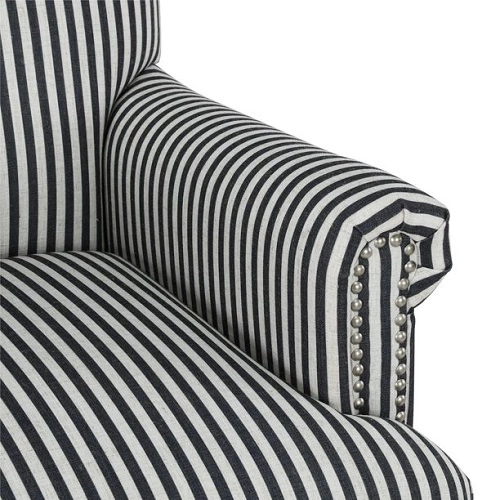 image 2 Dorel Living Jaya Accent Chair, Black Stripe