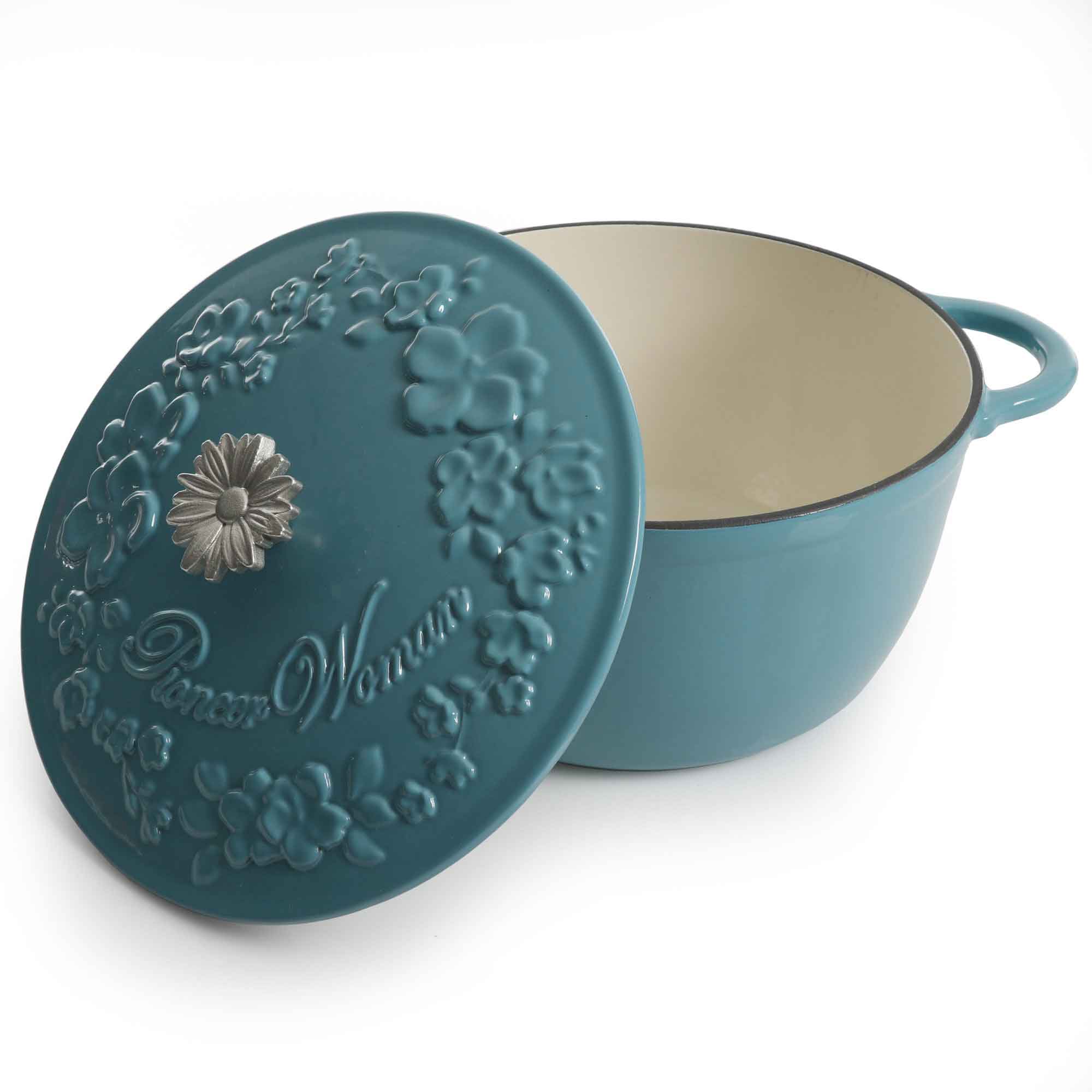 The Pioneer Woman Timeless Beauty 5-Quart Dutch Oven, Turquoise - Zars Buy