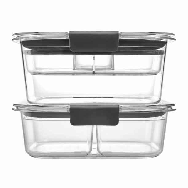 Rubbermaid Brilliance Tritan Pantry Storage Set of 3 with Airtight Lids 